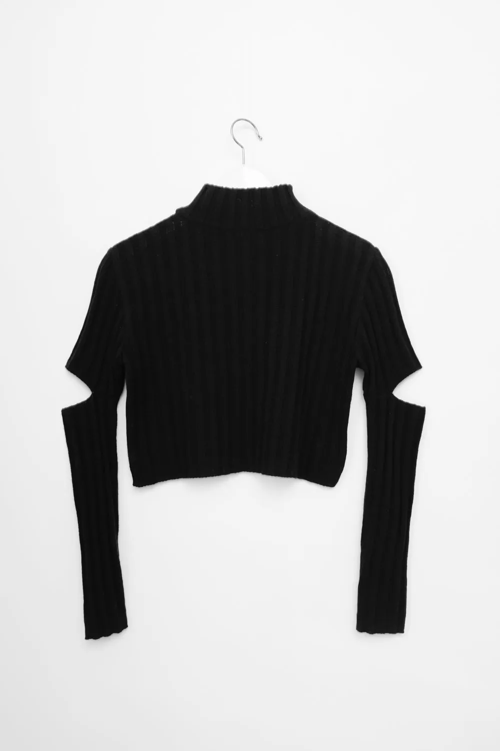 0060_VINTAGE 2000 CROP CUT OUT SWEATER