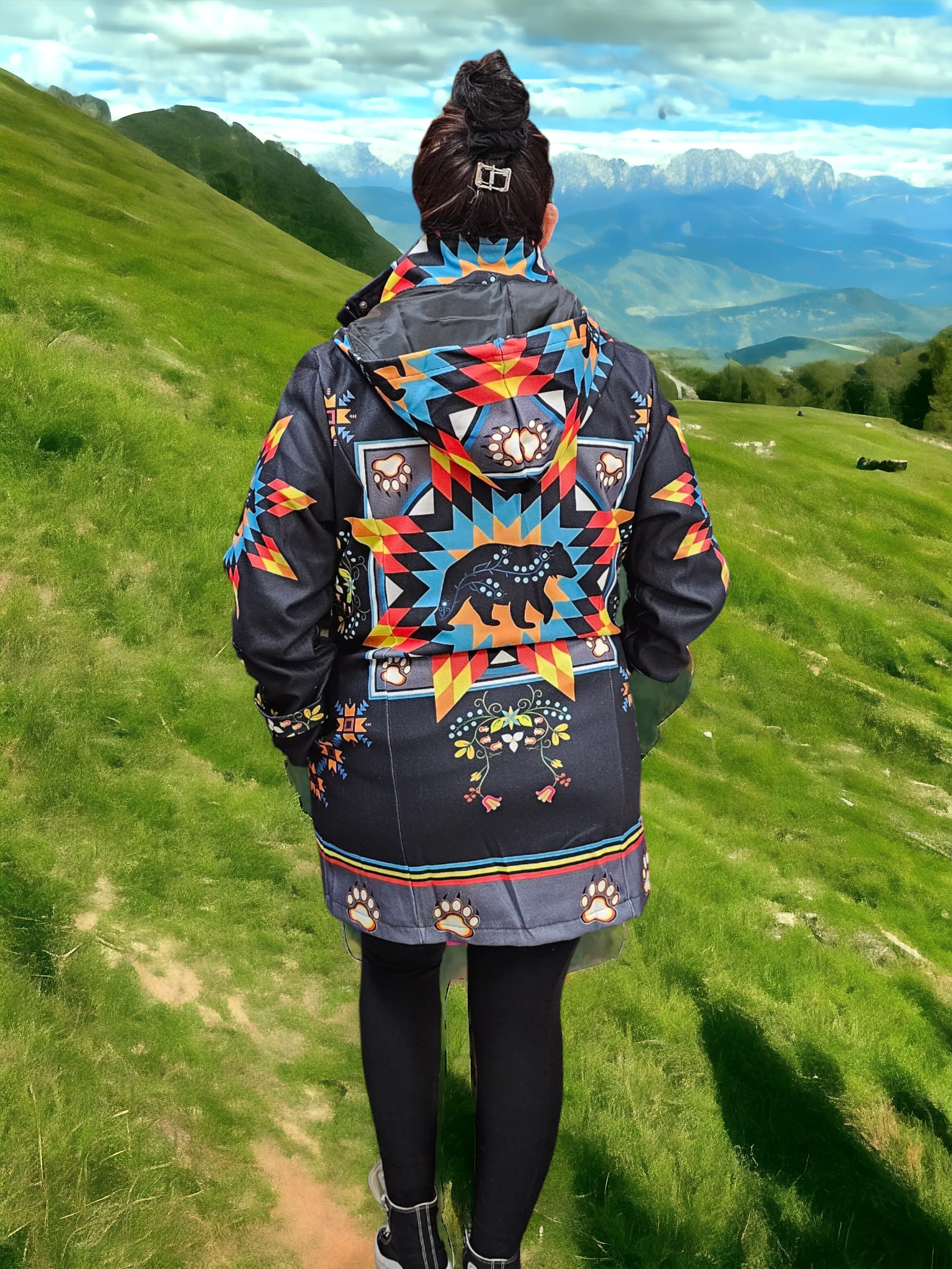 3/4-length Native coat (Bear)