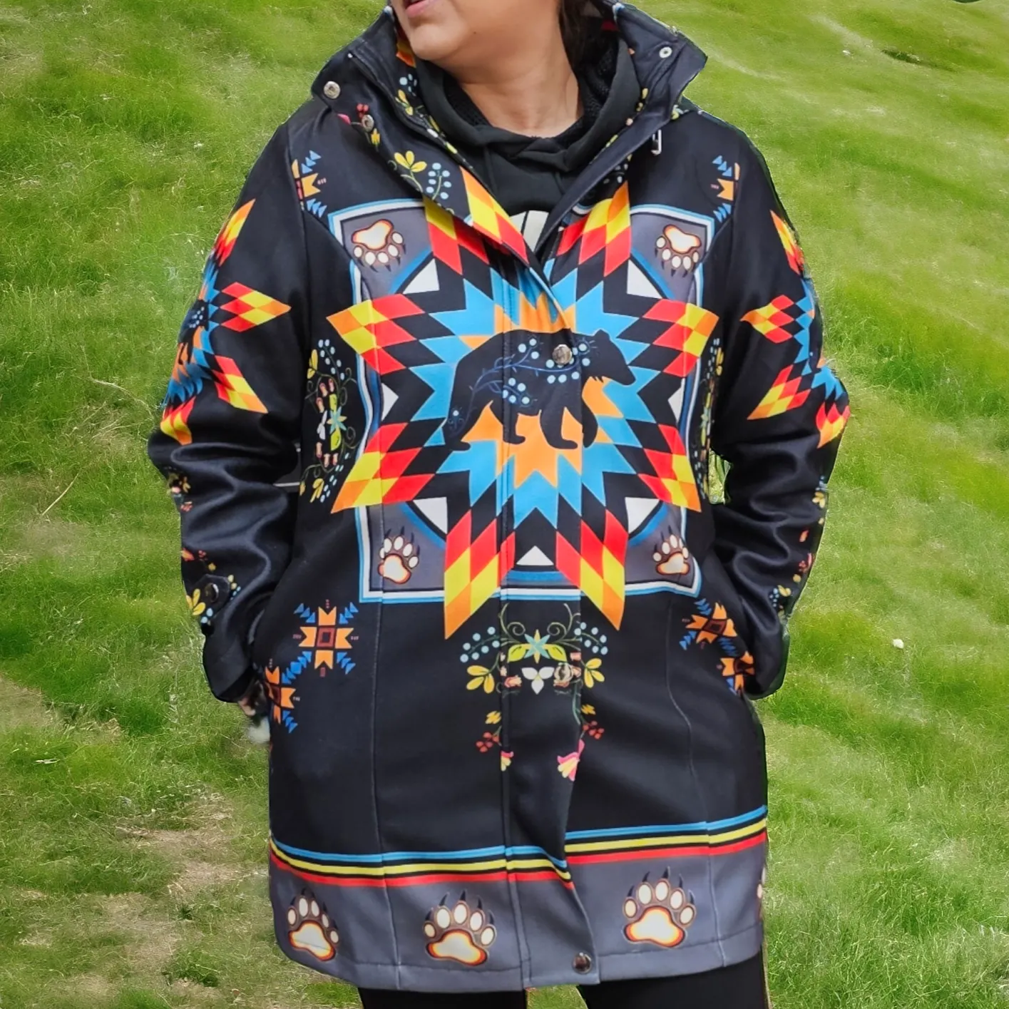 3/4-length Native coat (Bear)