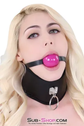 3464HS      Chin Up Bondage Posture Collar