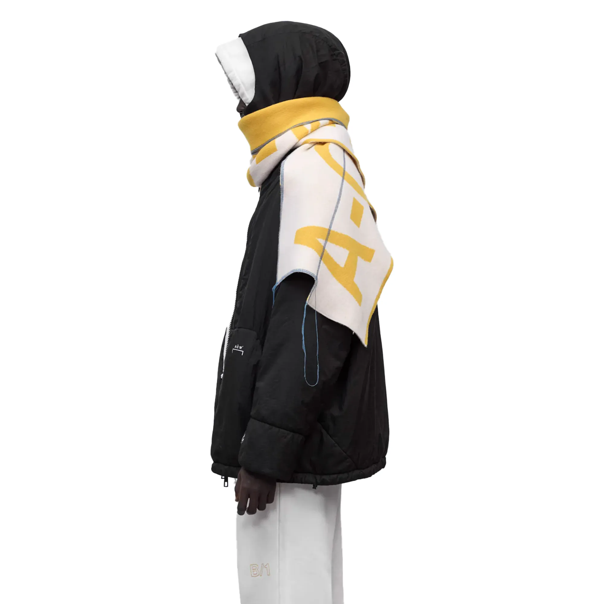 A-Cold-Wall Fracture Scarf Yellow Amber