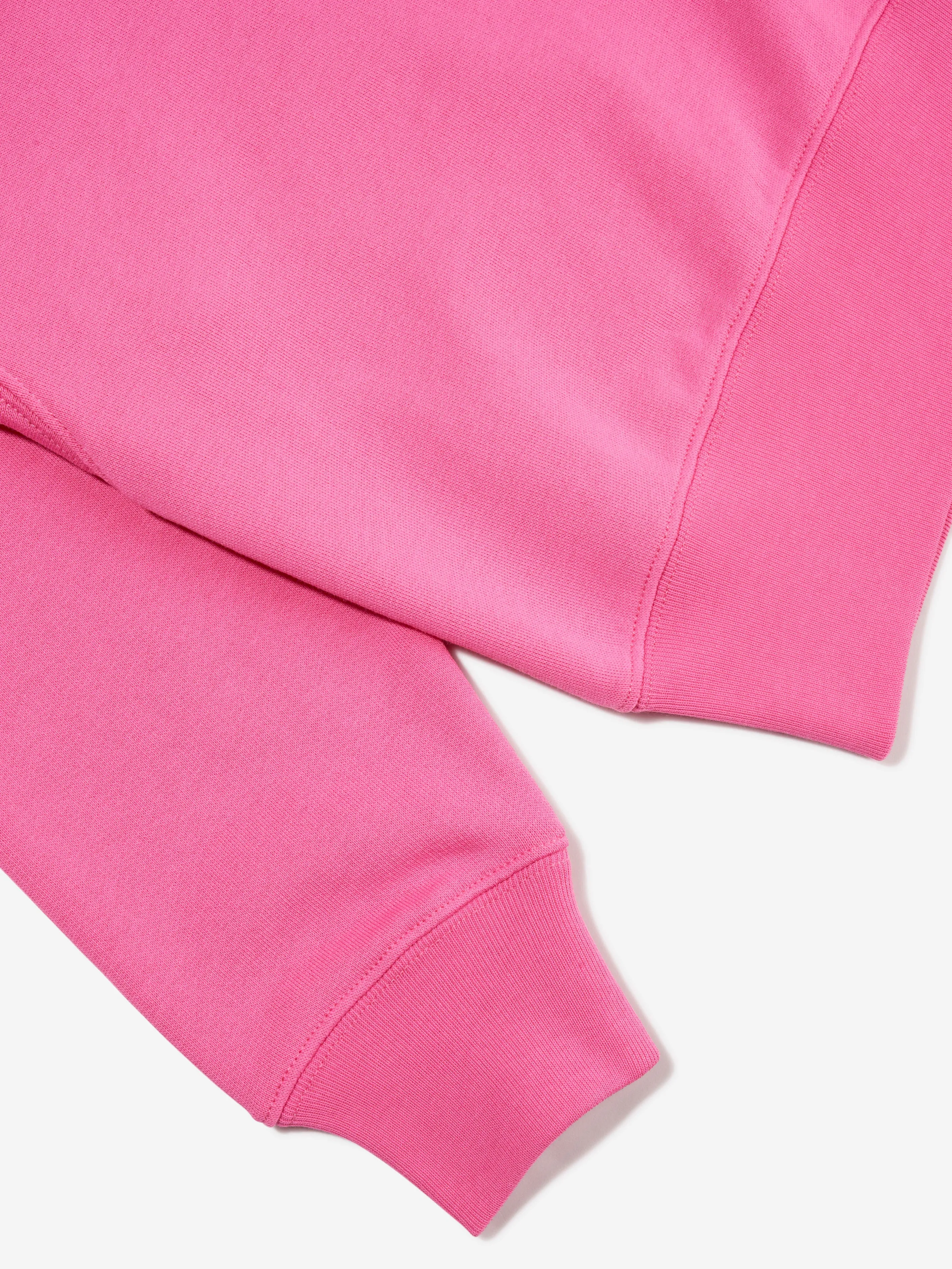 Acne Studios Kids Mini Fairah Face Sweatshirt in Pink