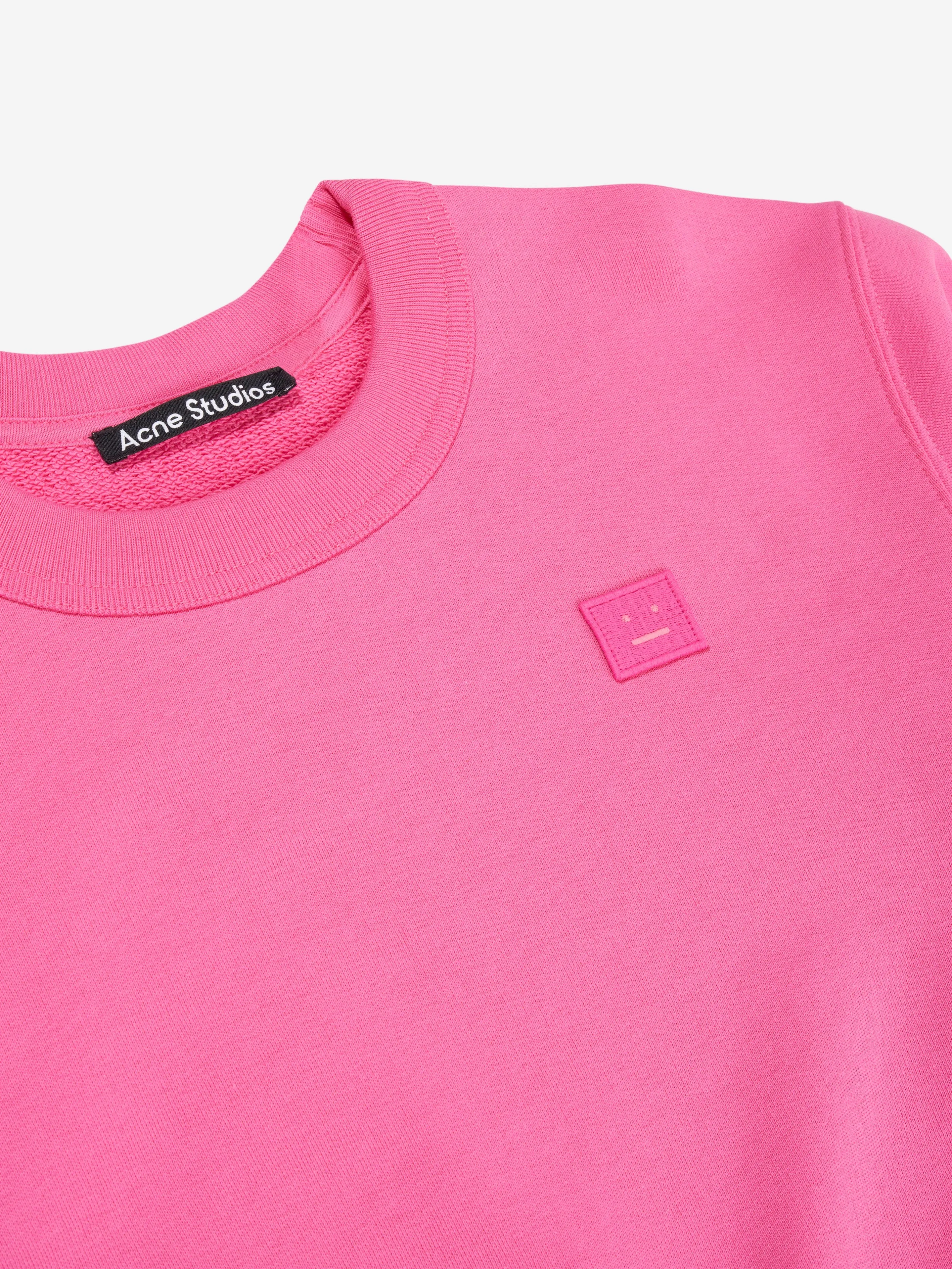 Acne Studios Kids Mini Fairah Face Sweatshirt in Pink