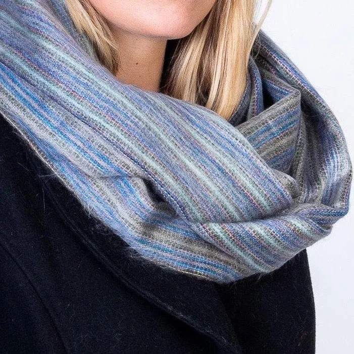 Alpaca Infinity scarf - Grey