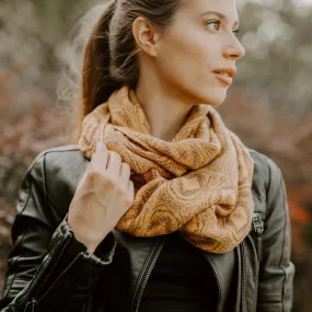 Alpaca infinity scarf - Mustard