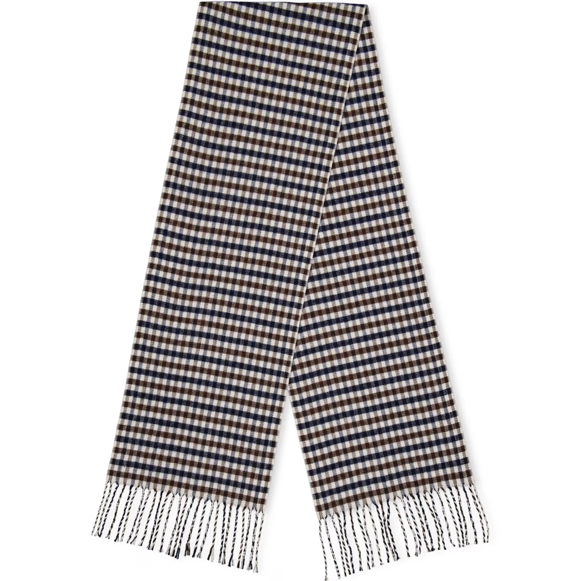 Aquascutum Classic Check Knit Scarf