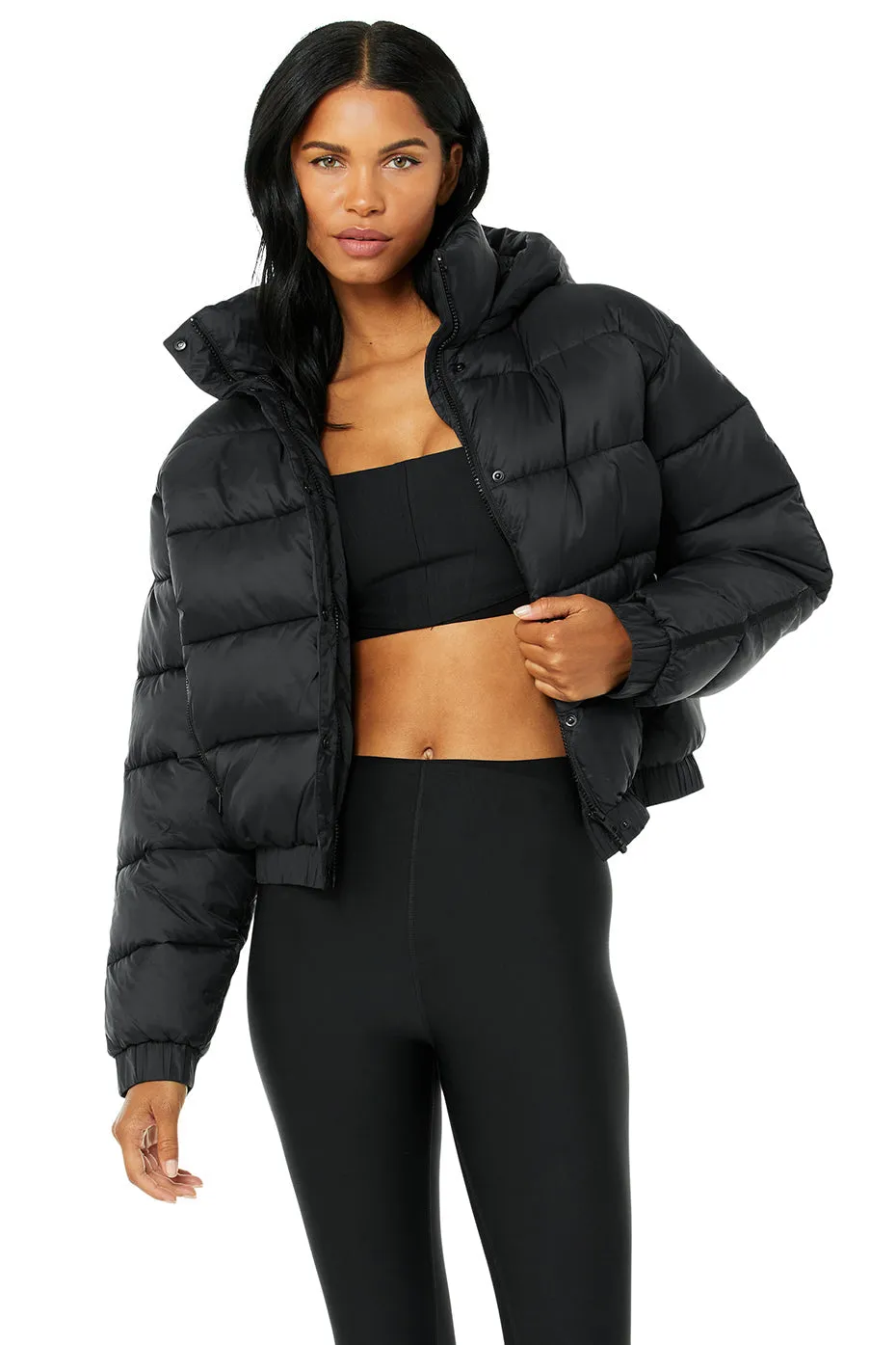 Aspen Love Puffer Jacket - Black