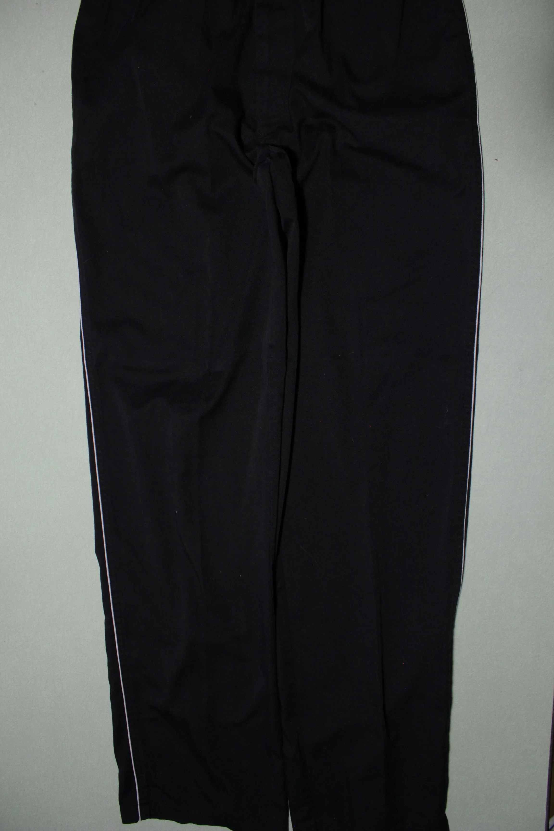 Aventura Black Striped Vintage 80s Track Pants