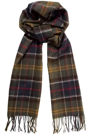 Barbour Merino Cashmere Classic tartan Scarf USC0002TN111