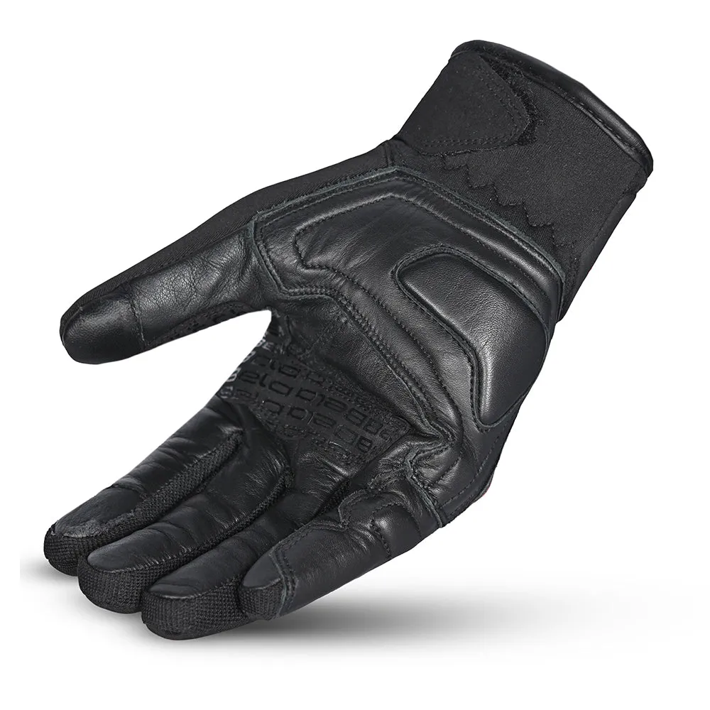 BELA Boom Water Proof Winter Motorcycle Gloves Ladies Black Red