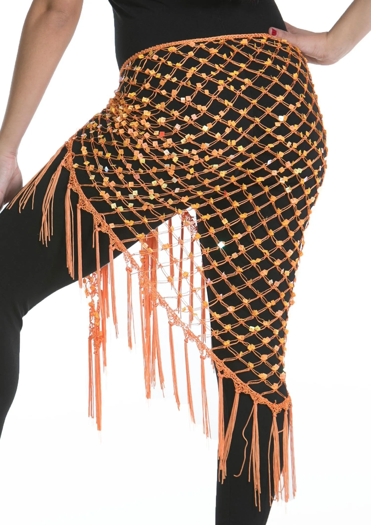 Belly Dancer Colorful Net Hip Scarf | MASRI MESH