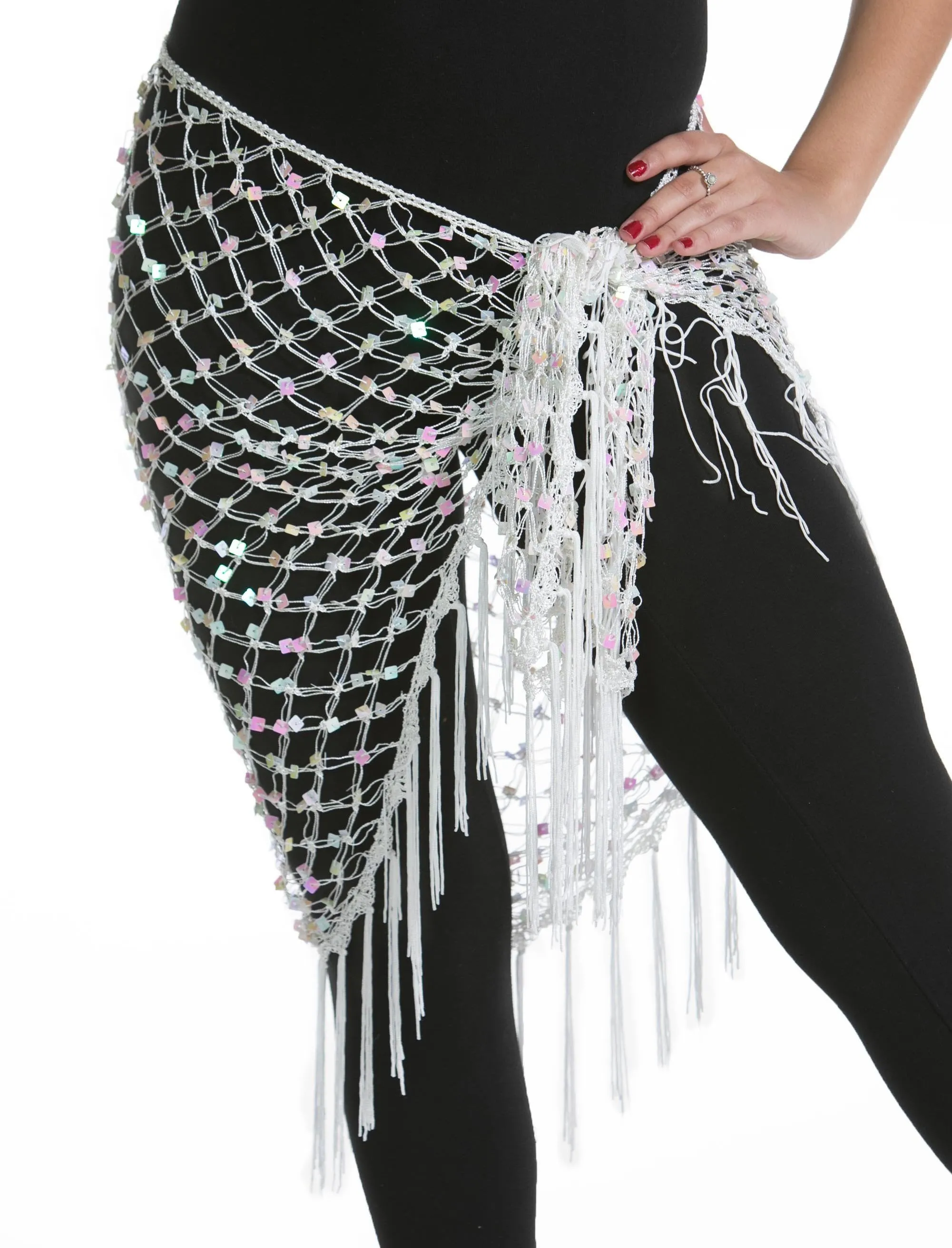 Belly Dancer Colorful Net Hip Scarf | MASRI MESH