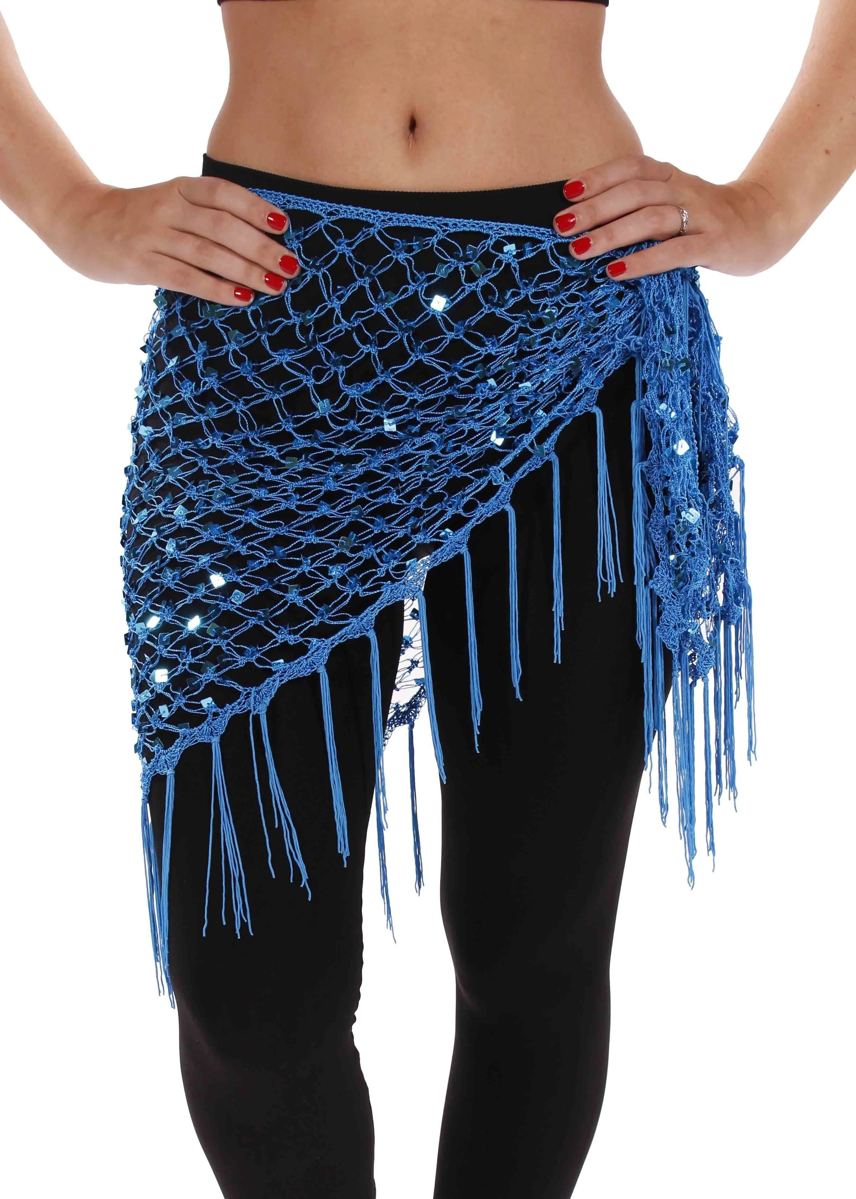 Belly Dancer Colorful Net Hip Scarf | MASRI MESH