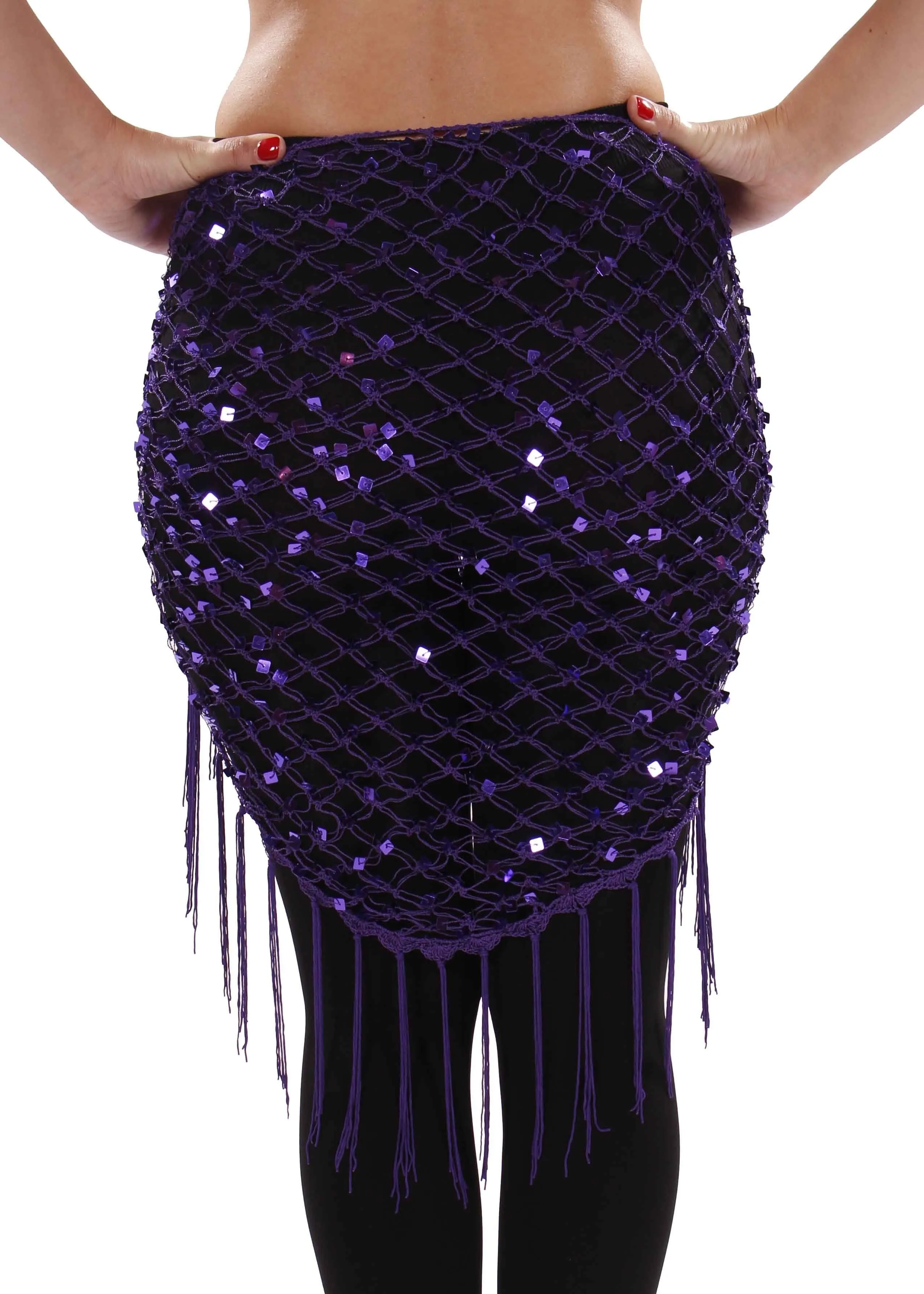 Belly Dancer Colorful Net Hip Scarf | MASRI MESH