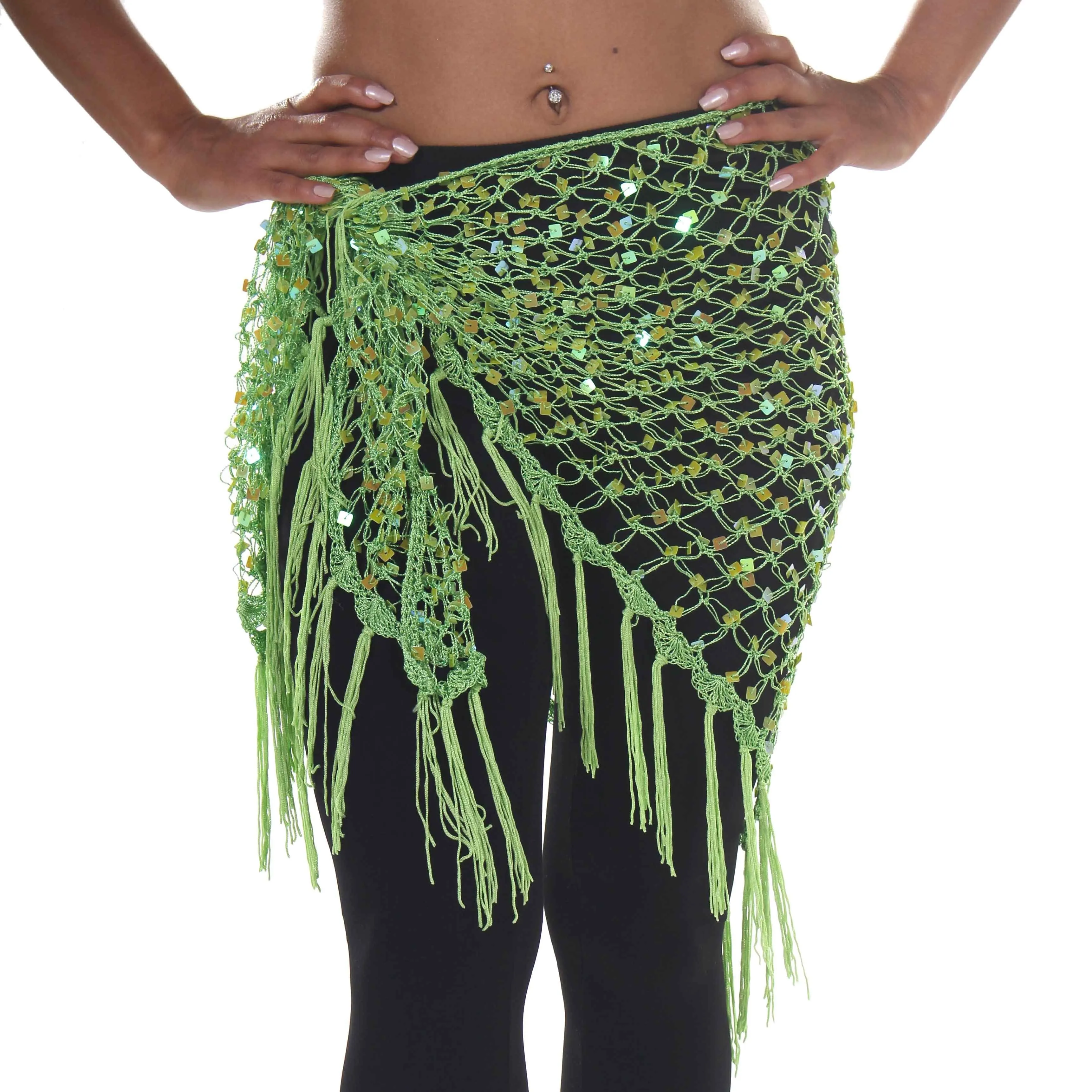 Belly Dancer Colorful Net Hip Scarf | MASRI MESH