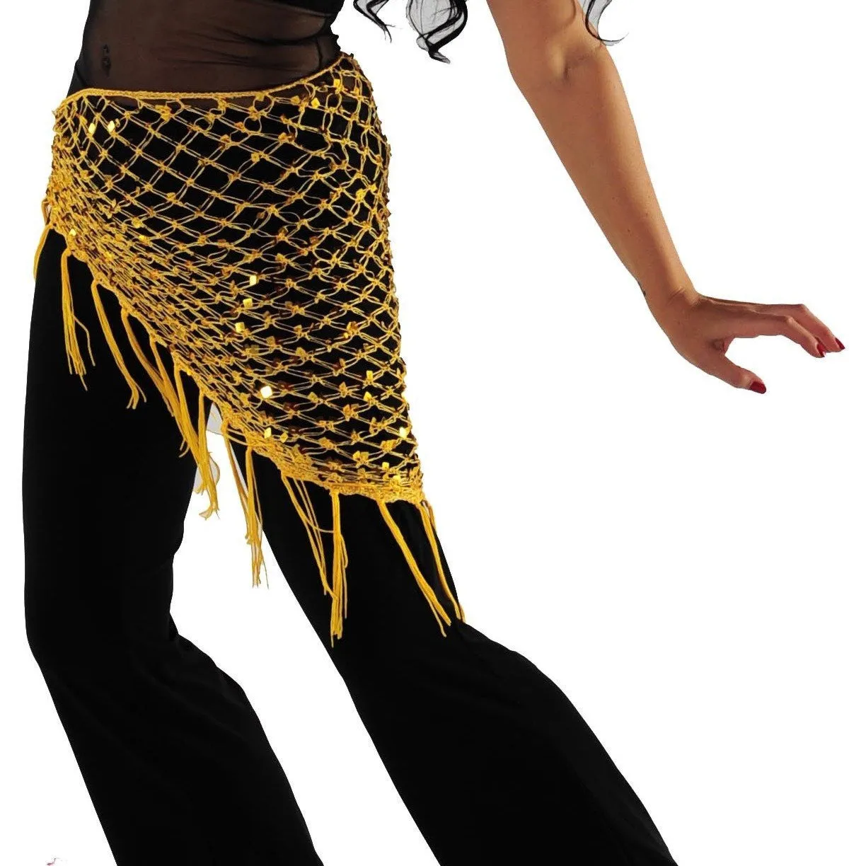 Belly Dancer Colorful Net Hip Scarf | MASRI MESH