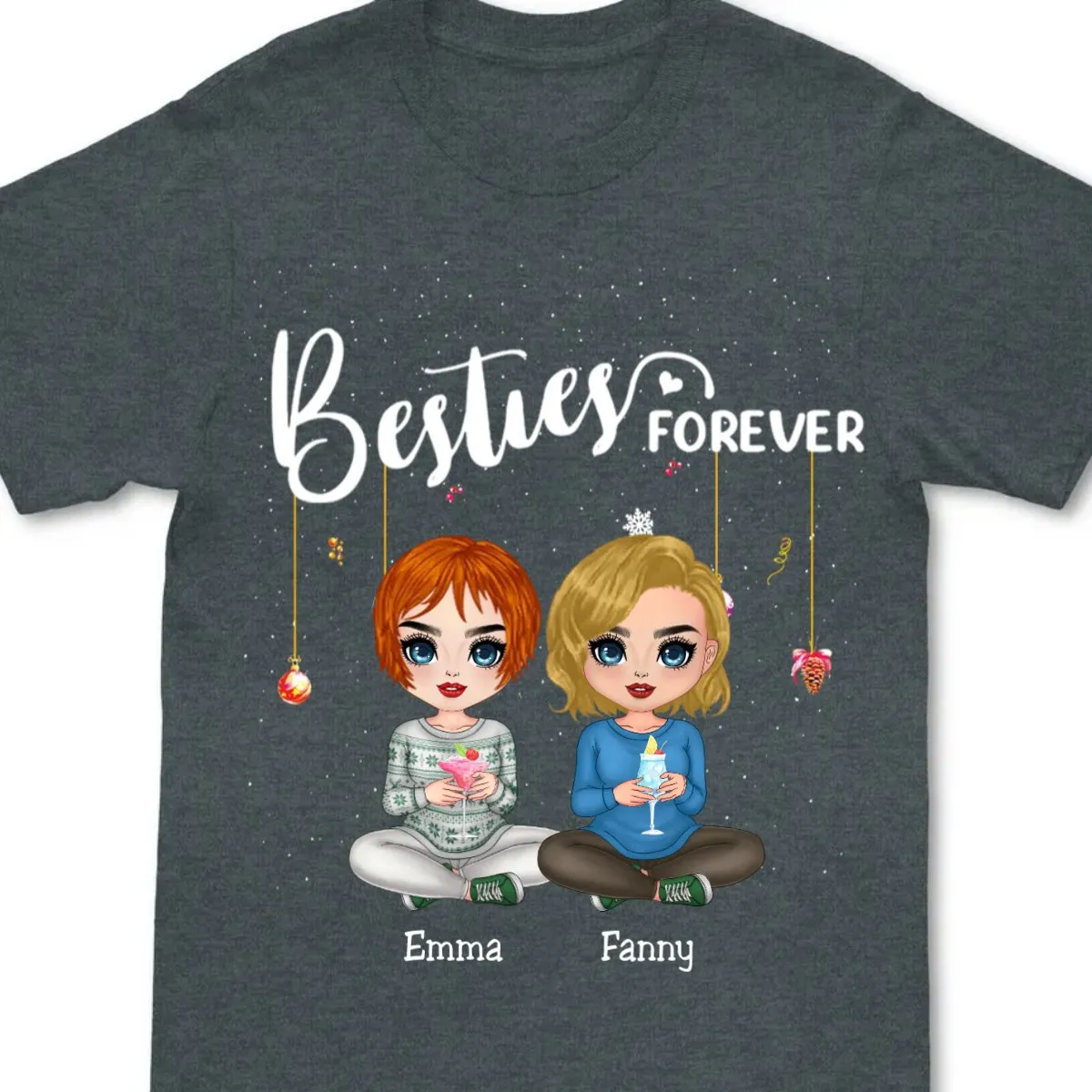 Besties - Besties Forever - Personalized T-shirt (Ver 2)