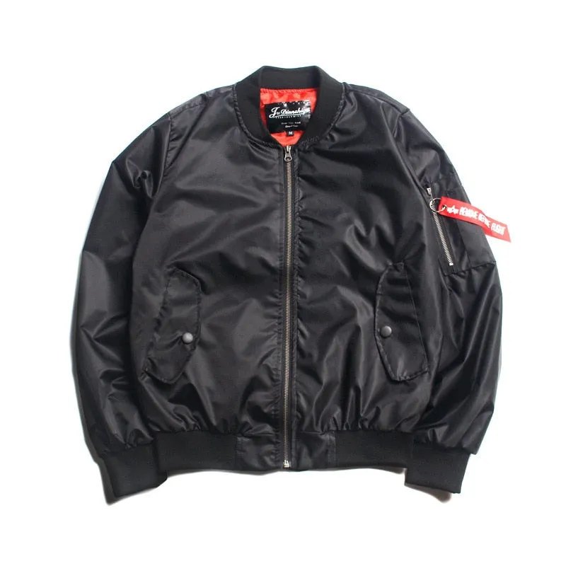 Black Blend Bomber Jacket