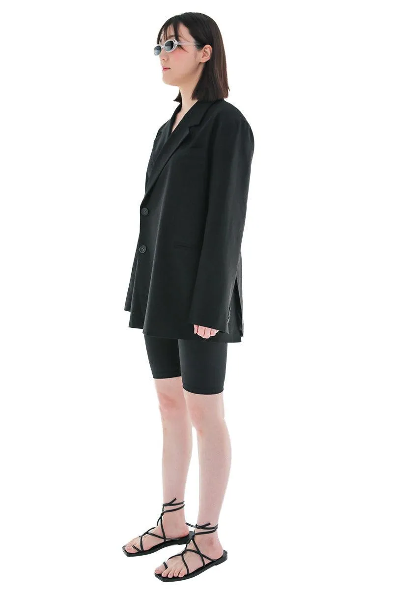 Black Unisex Crossover Jacket