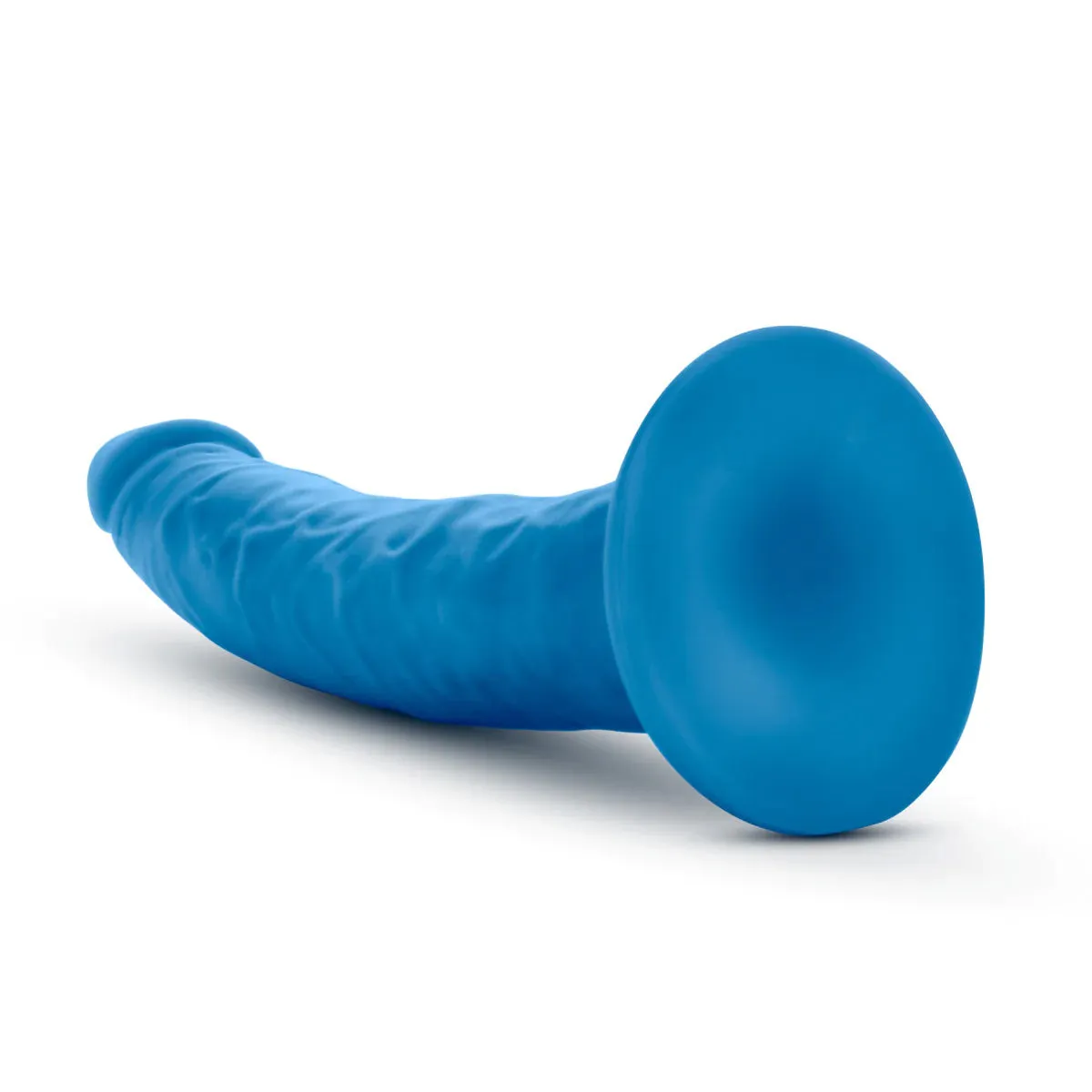 Blush Neo Elite Blue 7.5 Inch Long Silicone Dildo