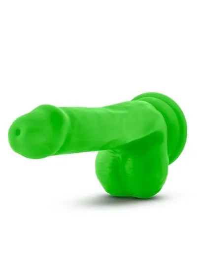 Blush Neo Neon Green 6 Inch Dual Density Cock With Balls