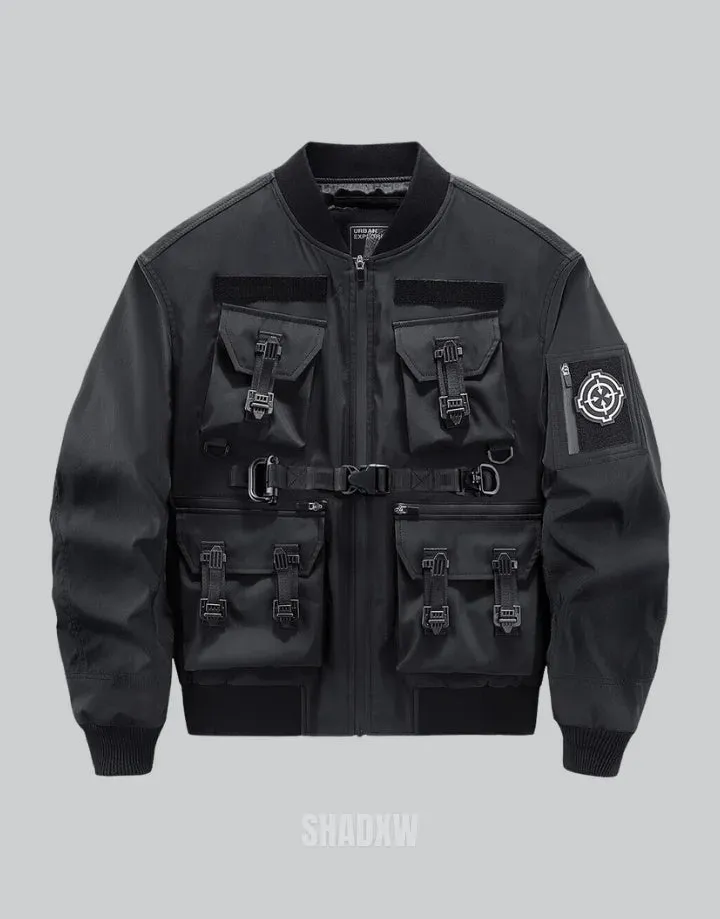 Bomber Jacket with Straps