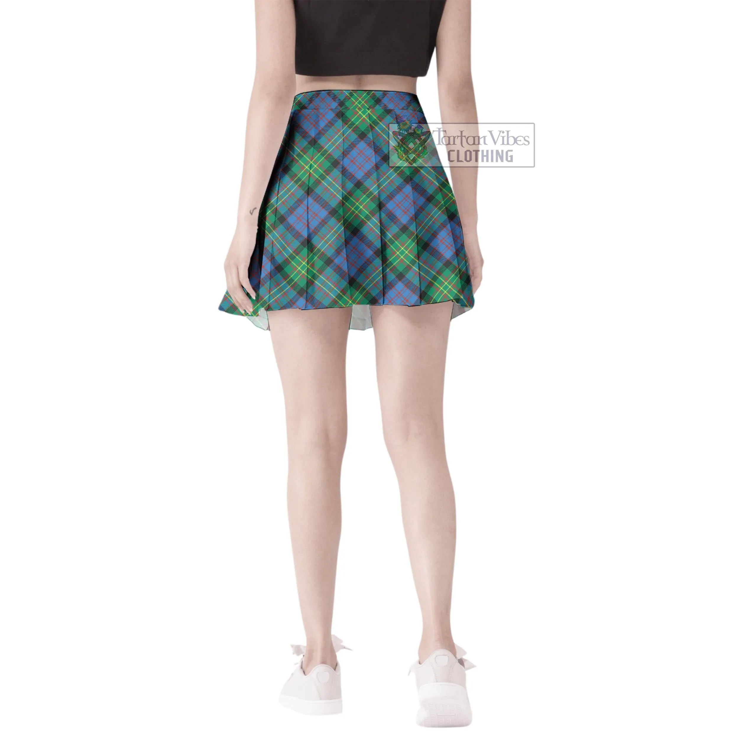 Bowie Ancient Tartan Women's Plated Mini Skirt