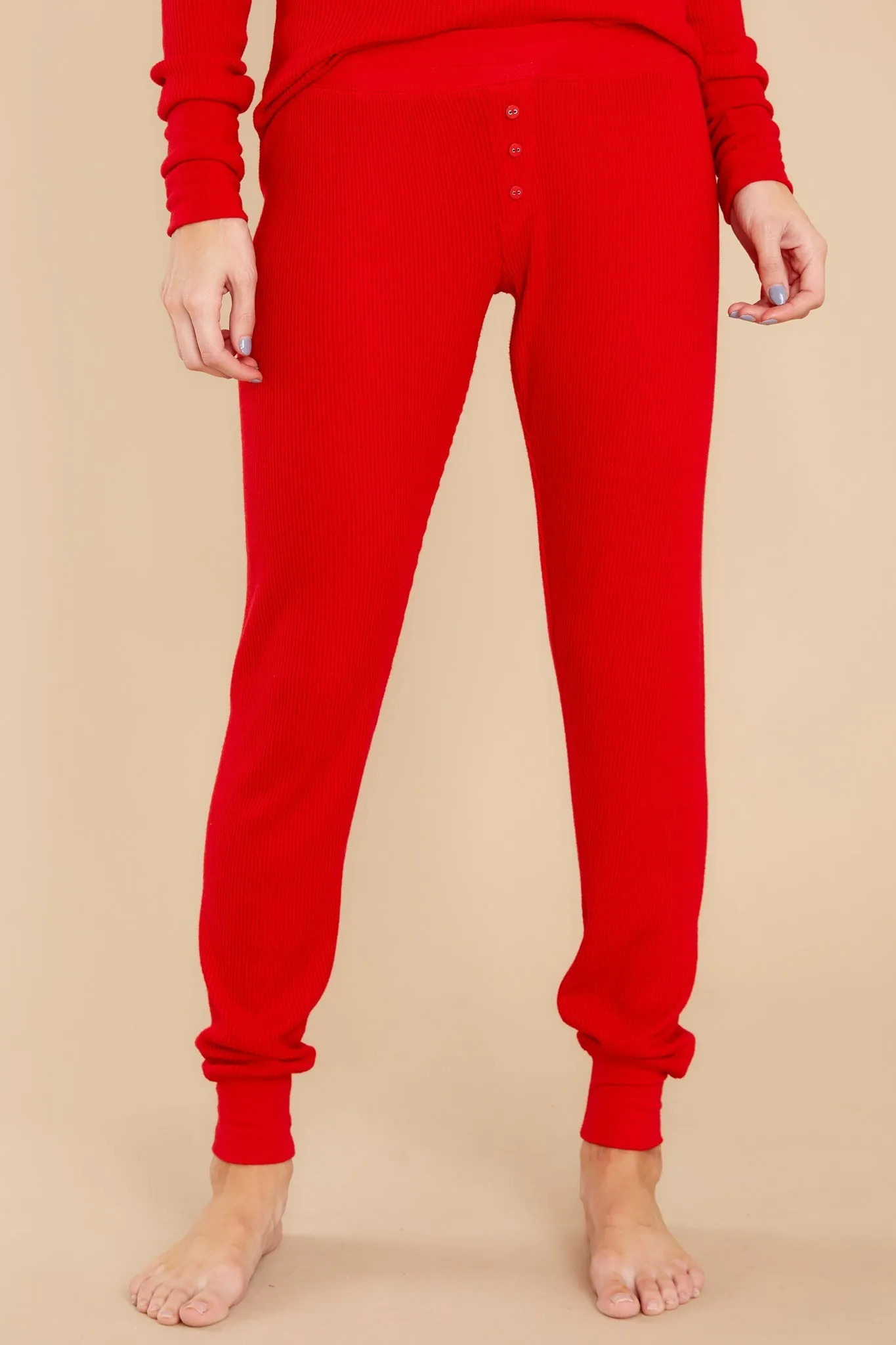 Brighten The Night Red Joggers