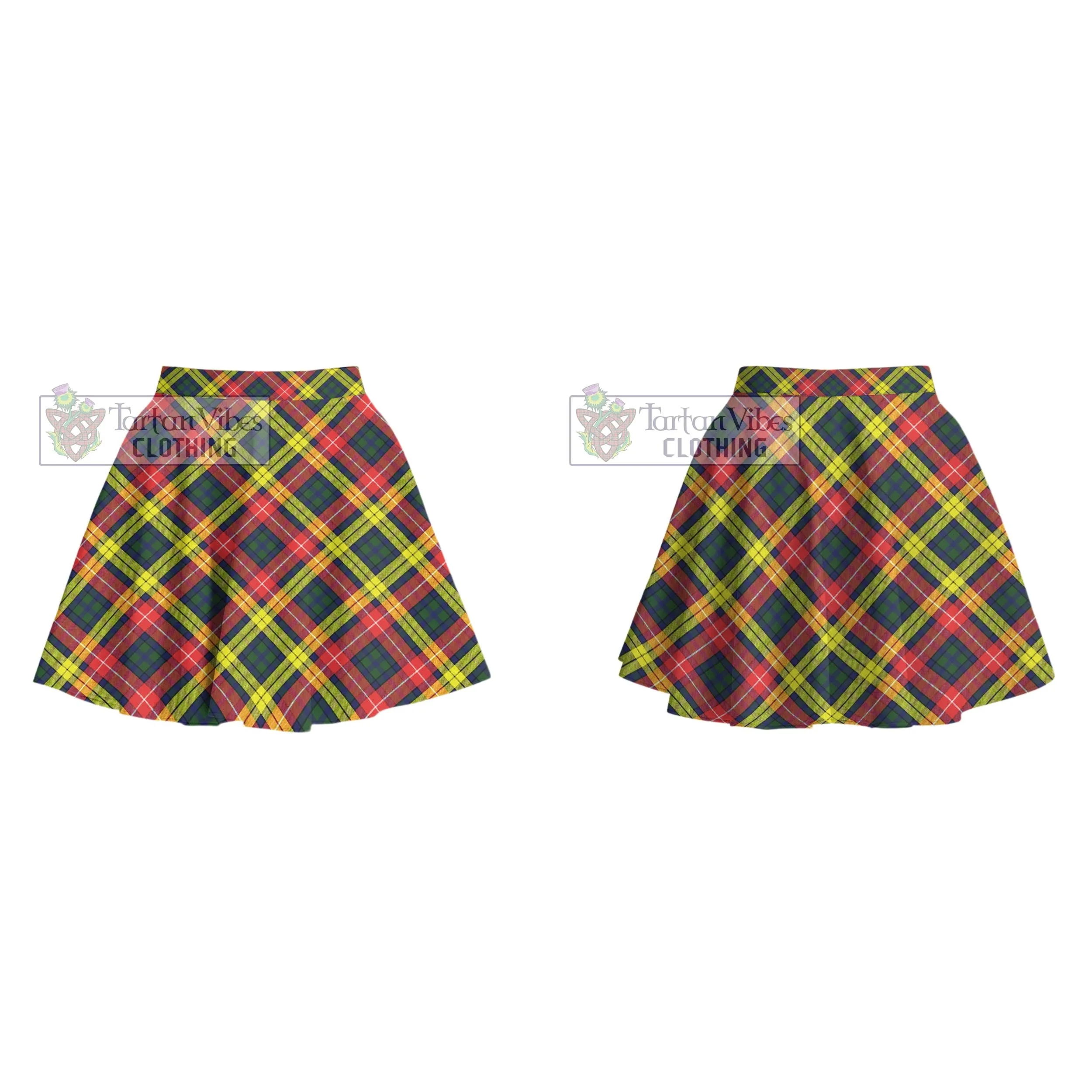 Buchanan Modern Tartan Women's Plated Mini Skirt