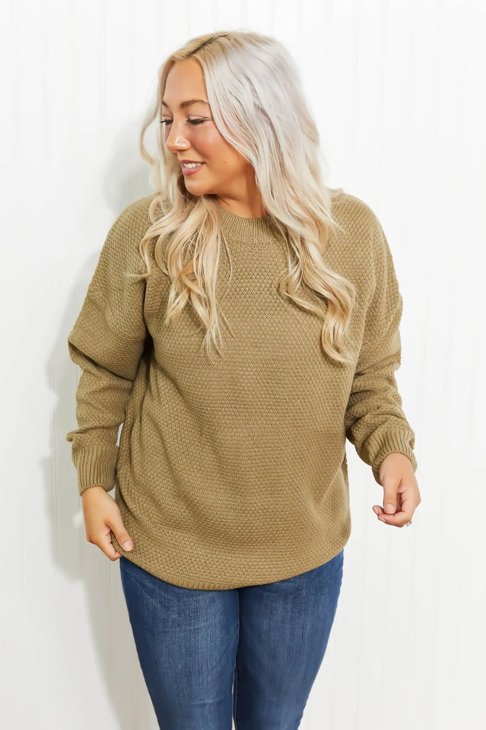 Bundled Up Round Neck Sweater