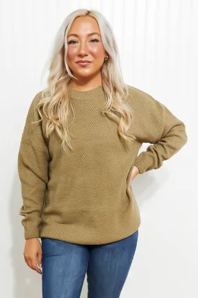 Bundled Up Round Neck Sweater