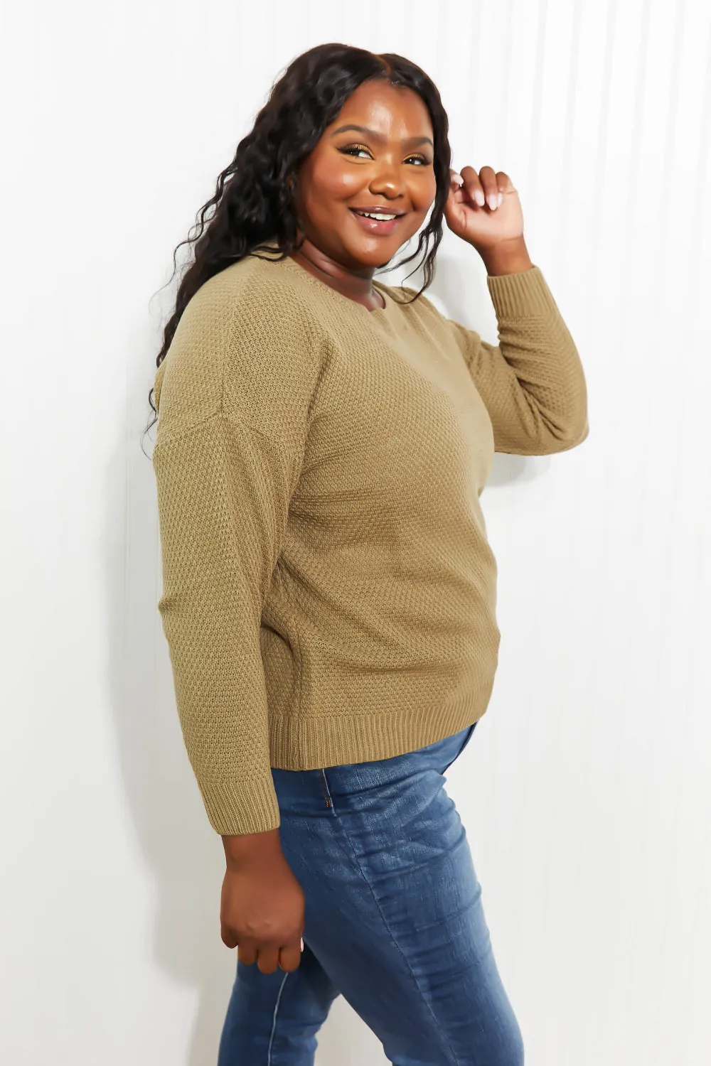 Bundled Up Round Neck Sweater