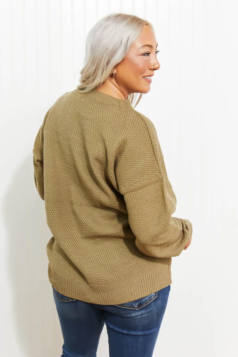 Bundled Up Round Neck Sweater