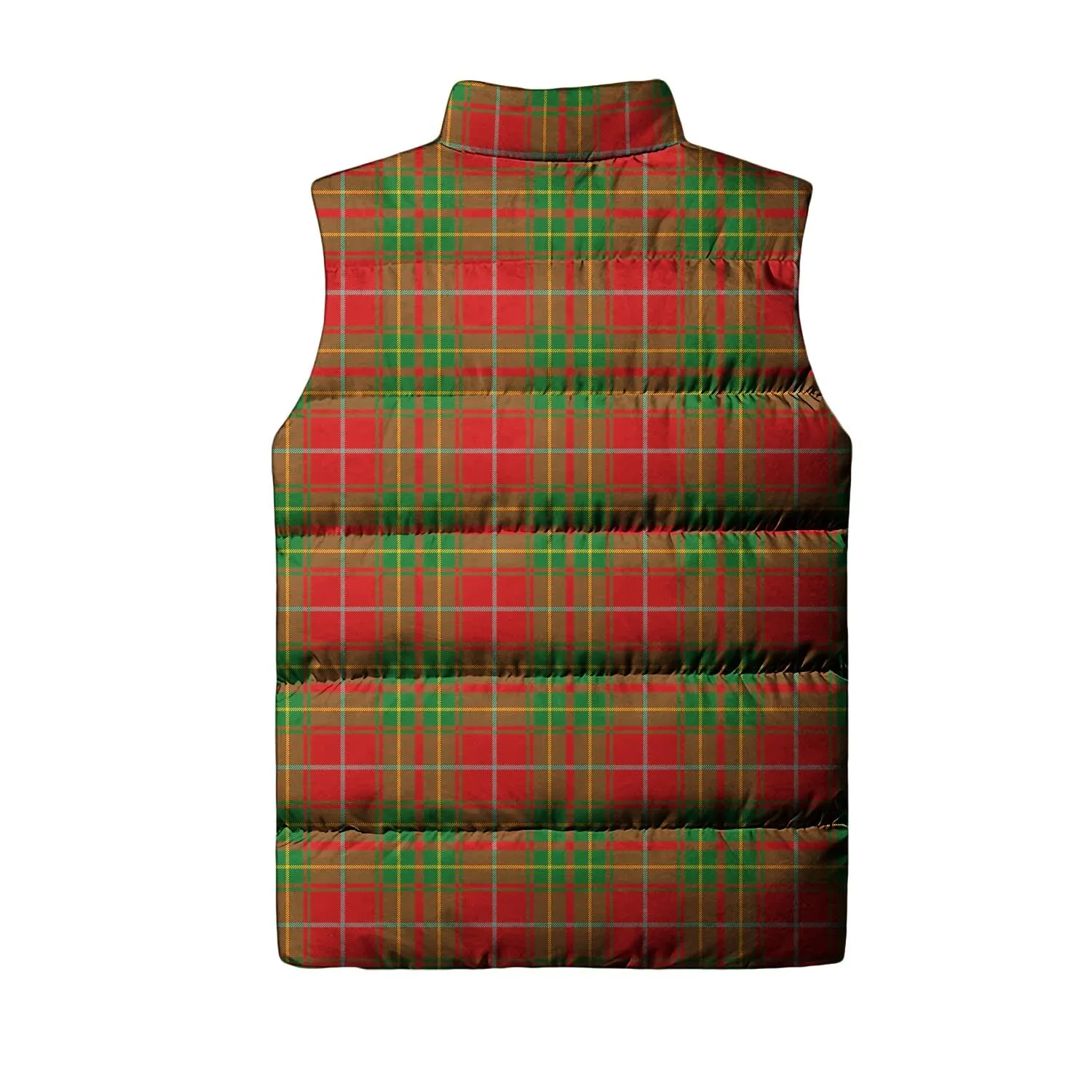 Burnett Tartan Sleeveless Puffer Jacket with Family Crest