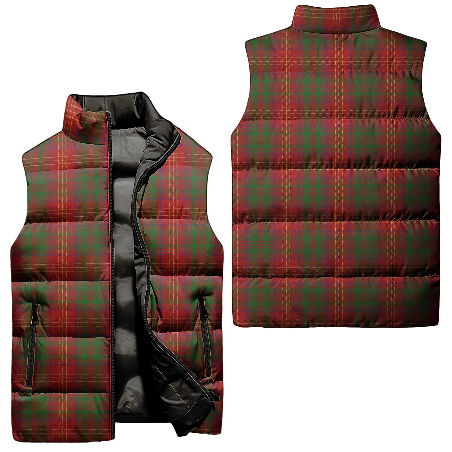 Burns Tartan Sleeveless Puffer Jacket