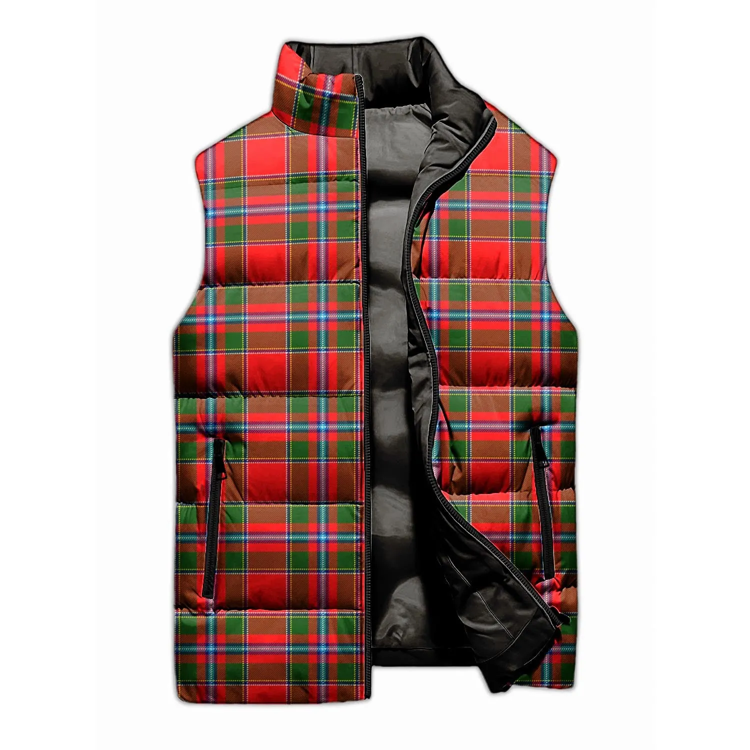 Butter Tartan Sleeveless Puffer Jacket