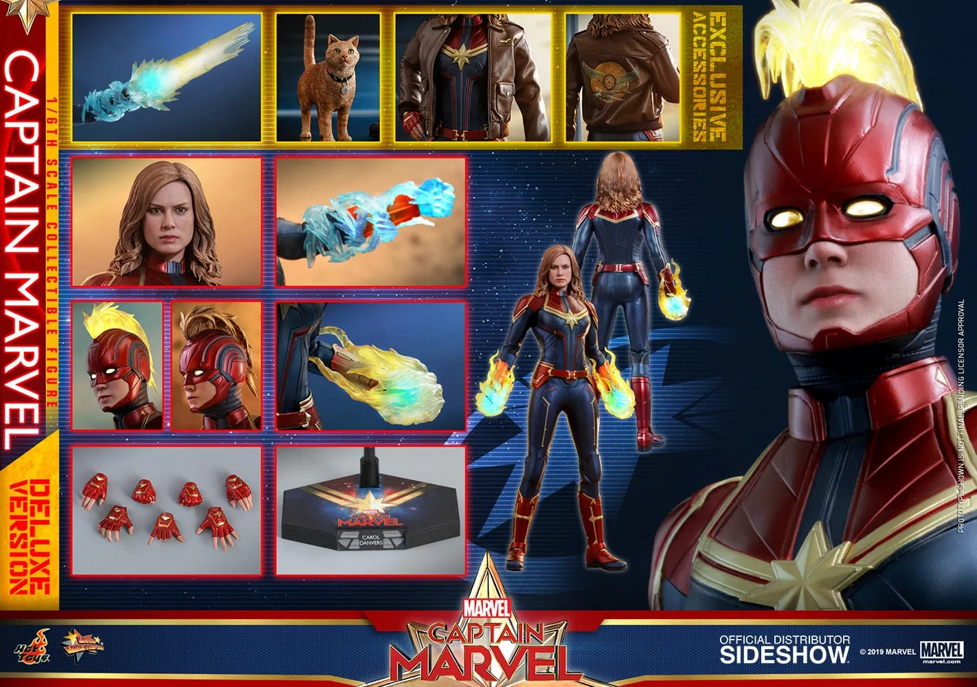 Captain Marvel Deluxe Version Sixth Scale Figure