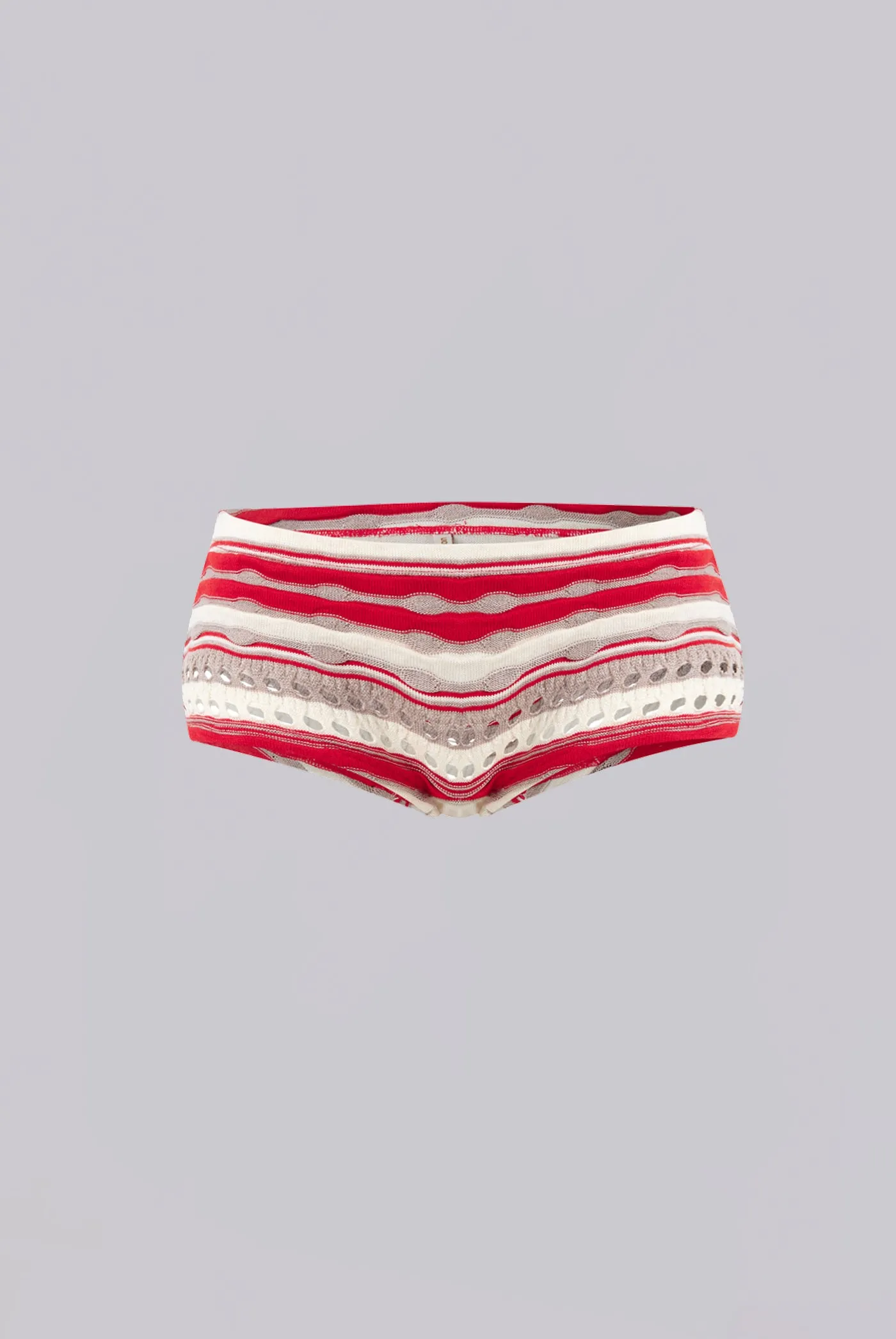 Cata Ruffle Knit Mini Shorts