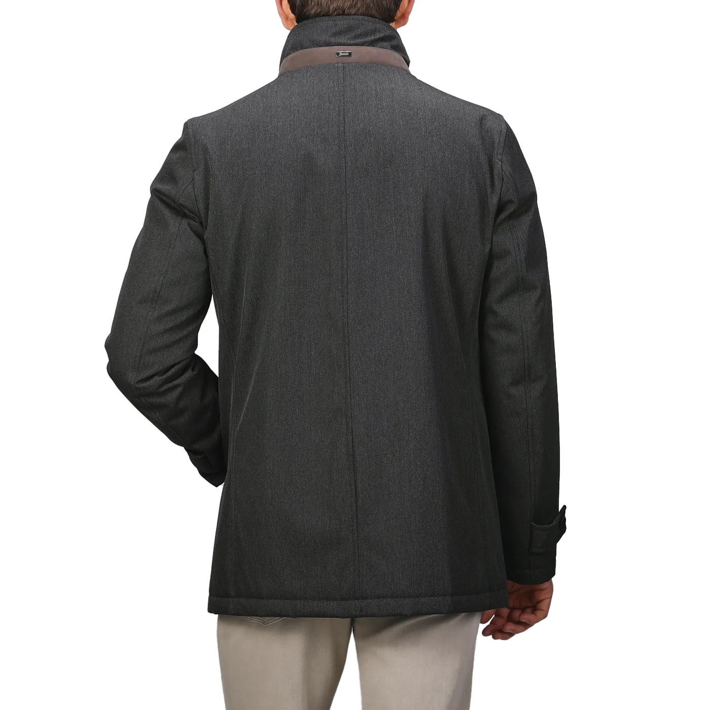 Charcoal Grey Loro Piana Wool Twill Jacket