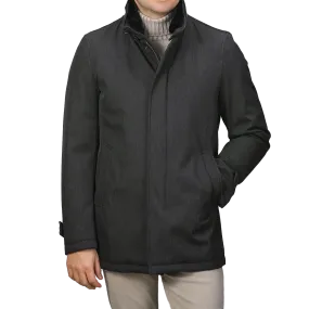 Charcoal Grey Loro Piana Wool Twill Jacket