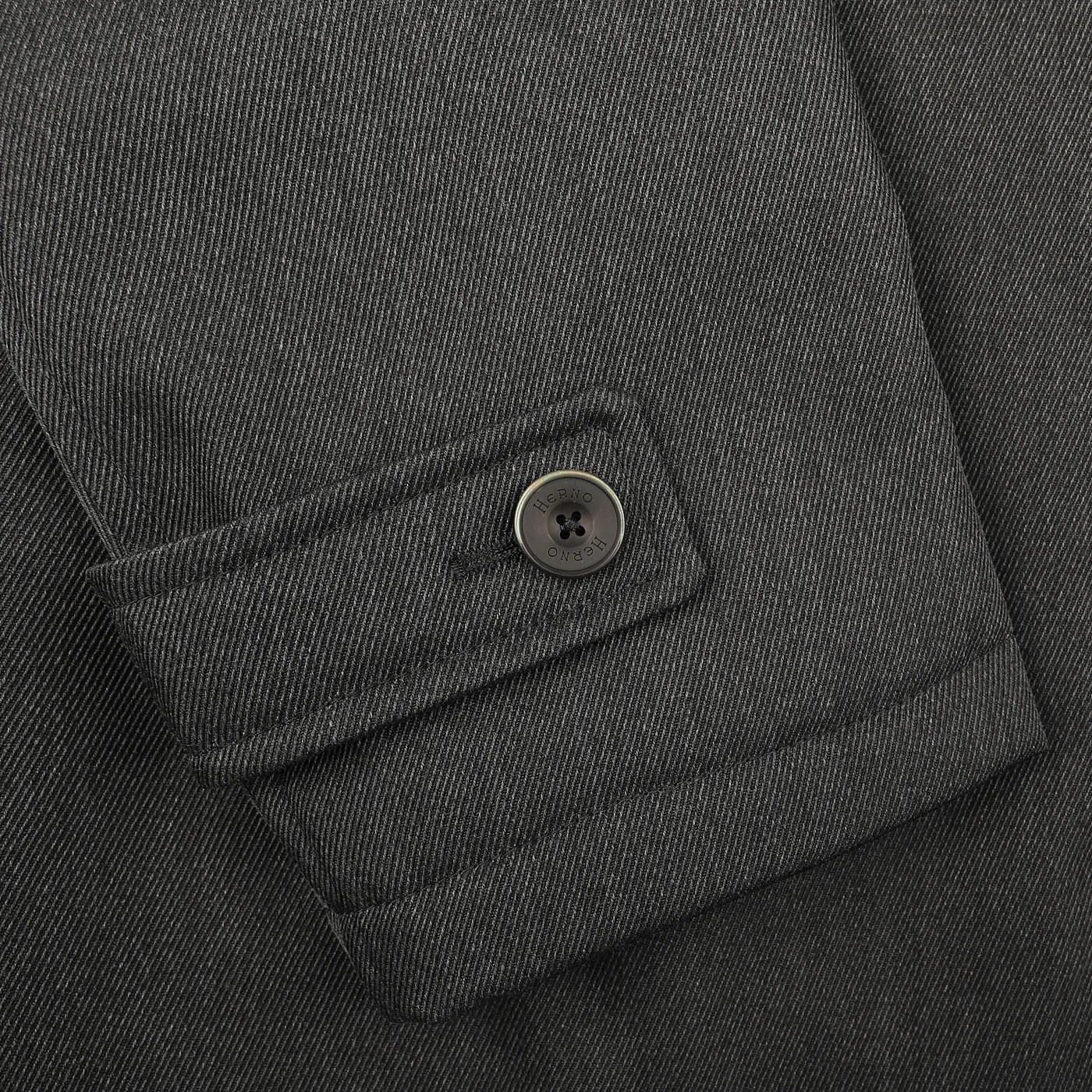 Charcoal Grey Loro Piana Wool Twill Jacket