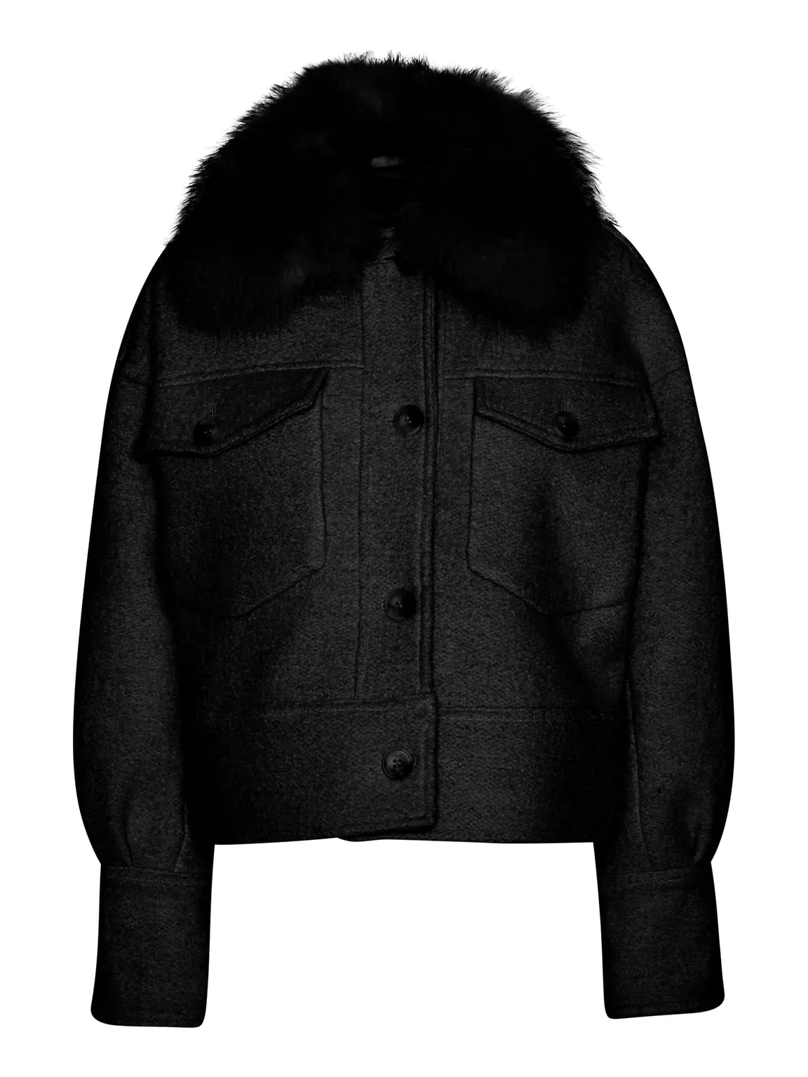 Charlie Jacket - Wool - Steady Black