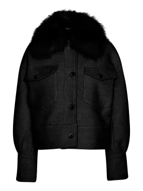 Charlie Jacket - Wool - Steady Black