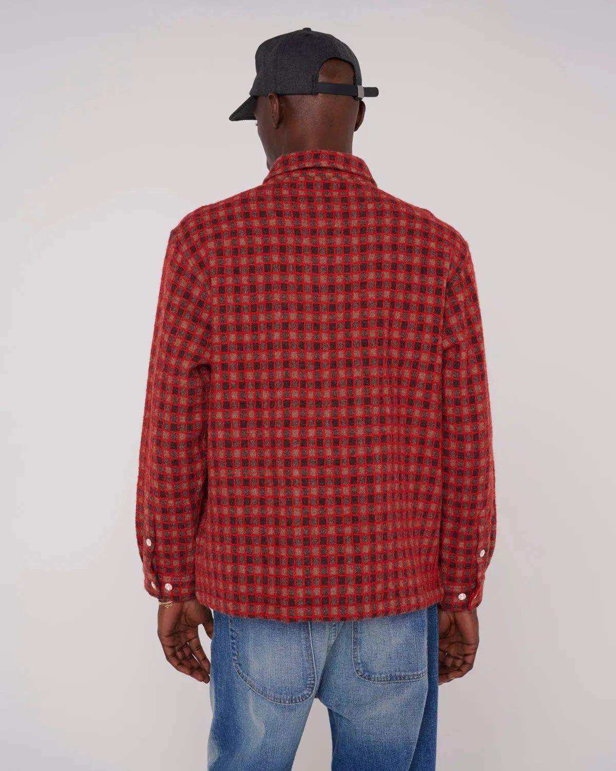 Check Mate Flannel Zip Shirt - Brown