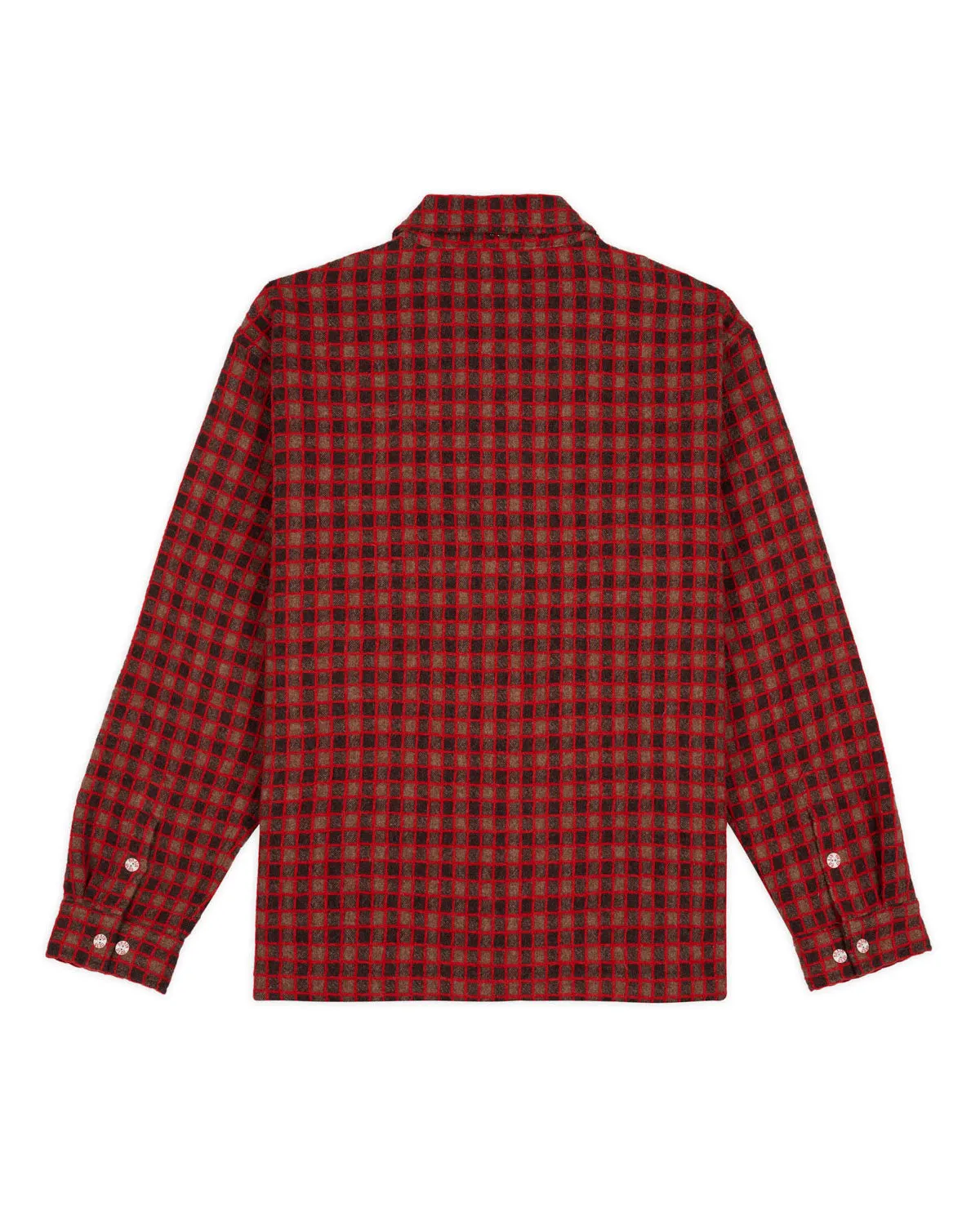 Check Mate Flannel Zip Shirt - Brown