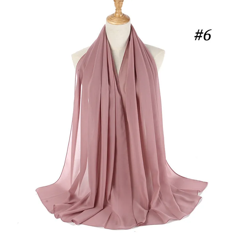 Chiffon Bubble Scarf-Dusty Rose