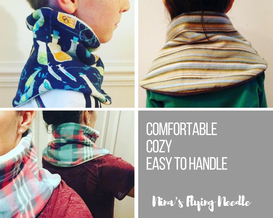 Child's Handmade Neck Warmer Ninjas