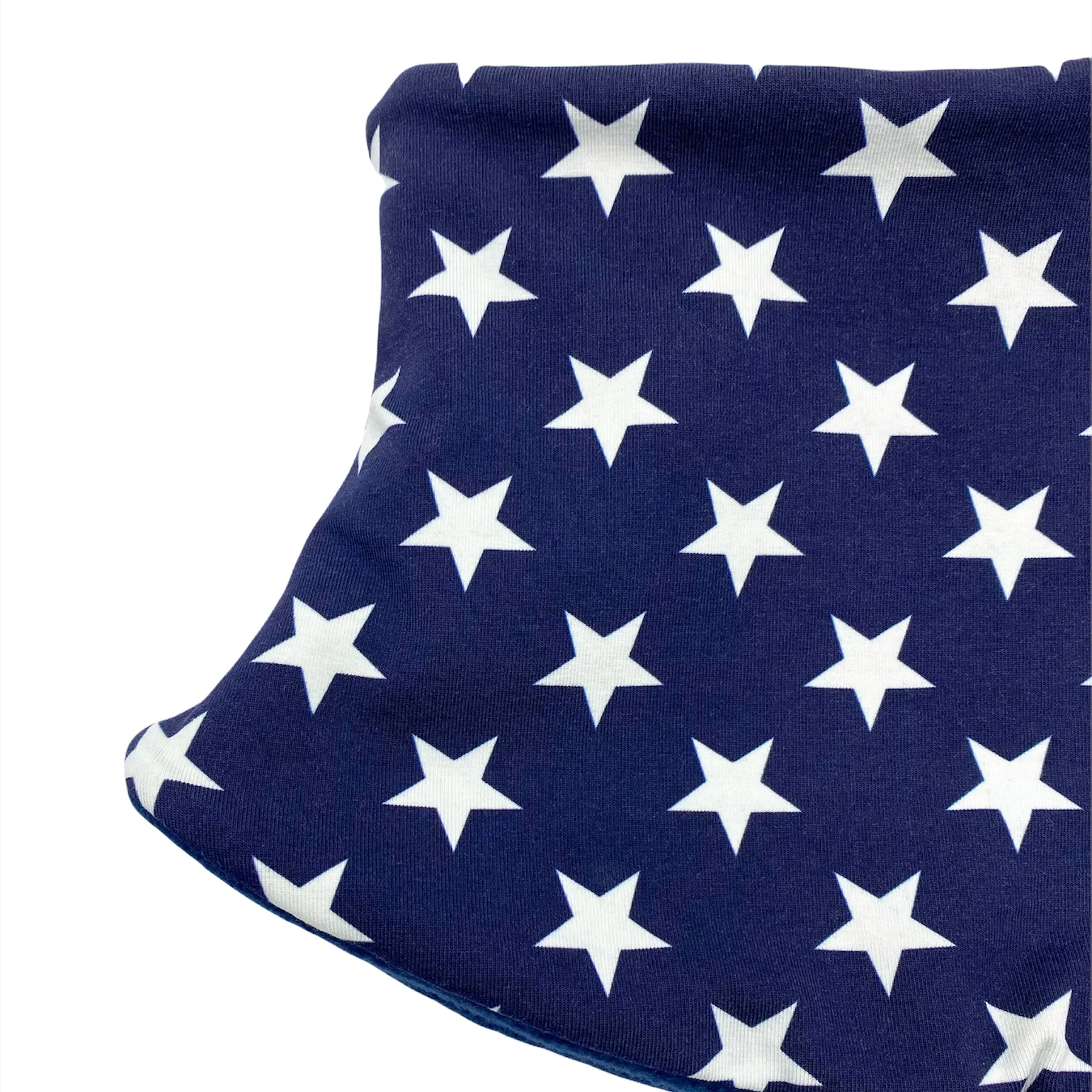 Child's Handmade Neck Warmer Stars Navy