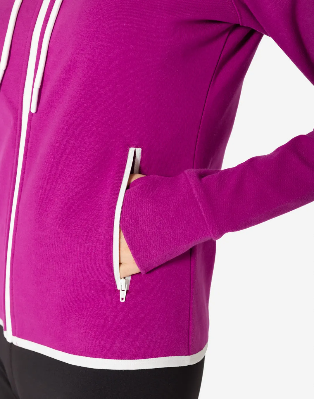 Chill Zip Hoodie in Very Berry