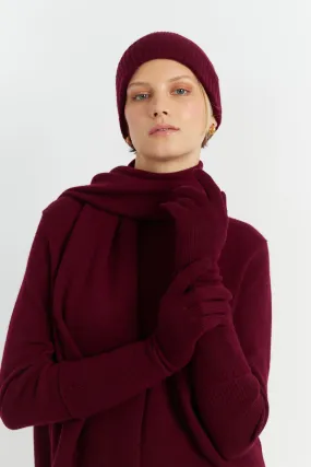 Claret Cashmere Gloves